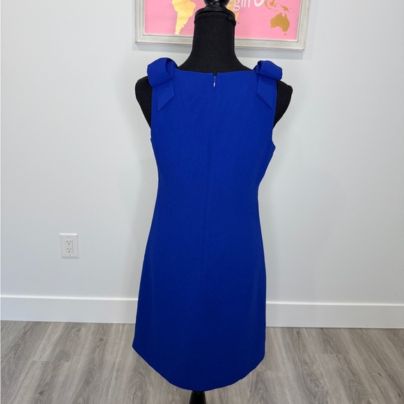 Eliza J Royal Blue V-Neck Midi Dress (Sz 4) - Picture 5 of 7